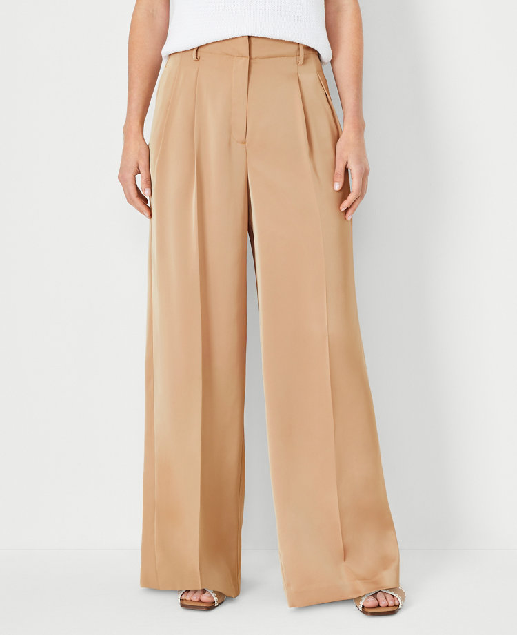 Pleated Trouser in Seasonless Wool, Women's Pants