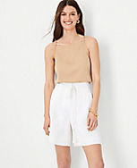 The Belted Short in Linen Blend carousel Product Image 1