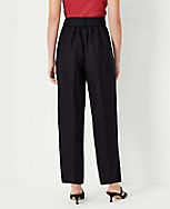 The Tie Waist Straight Ankle Pant in Linen Blend carousel Product Image 2