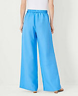 The Belted Pull On Palazzo Pant in Linen Blend carousel Product Image 2