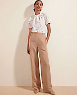 The Belted Pull On Palazzo Pant in Linen Blend carousel Product Image 4