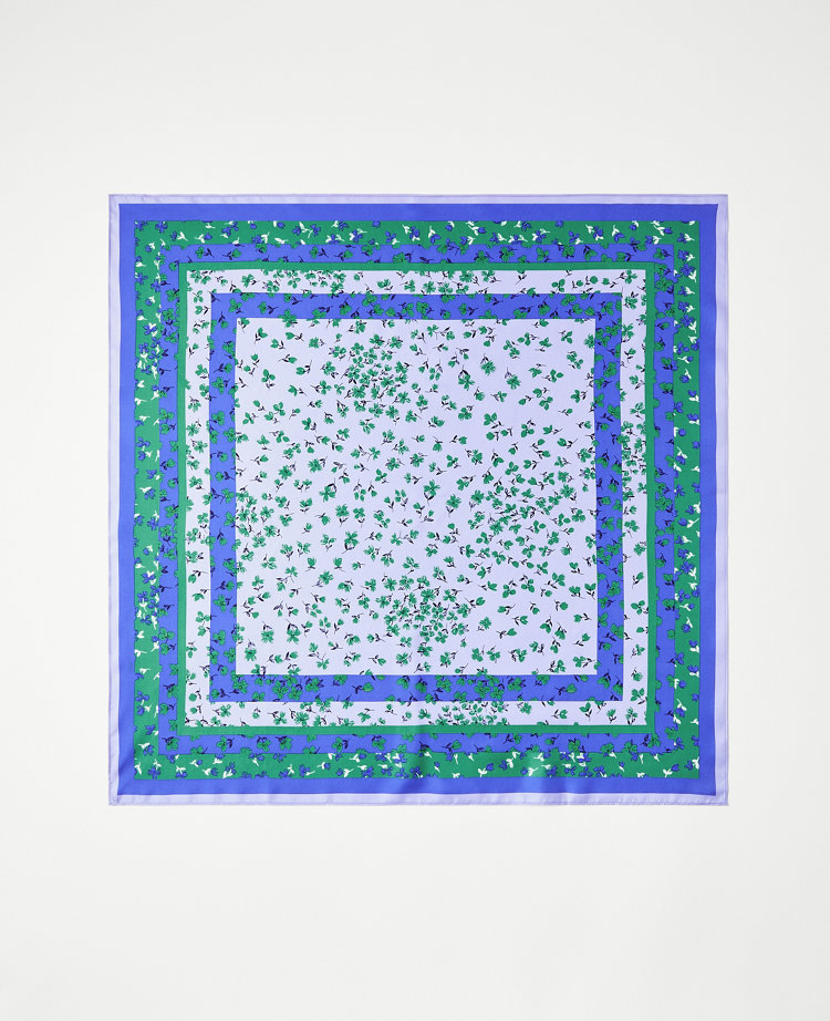 Floral Silk Little Scarf