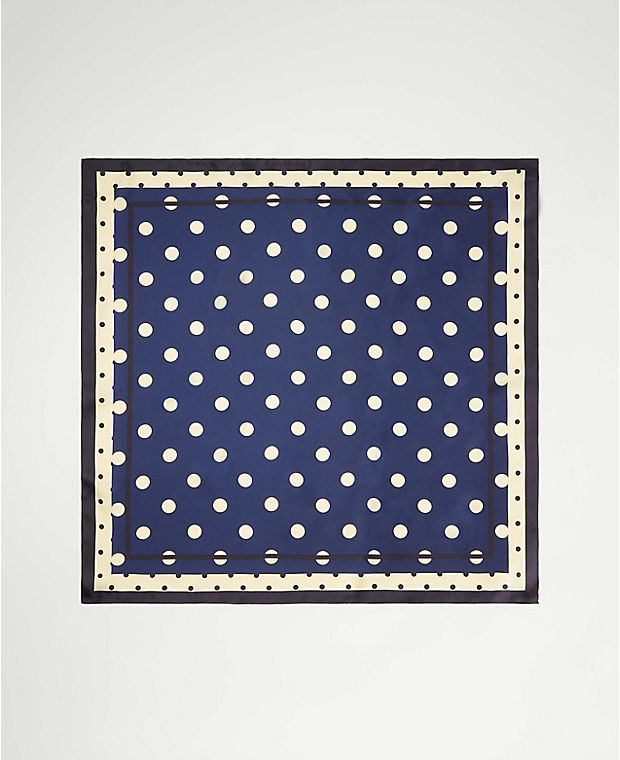 Dotted Silk Little Scarf