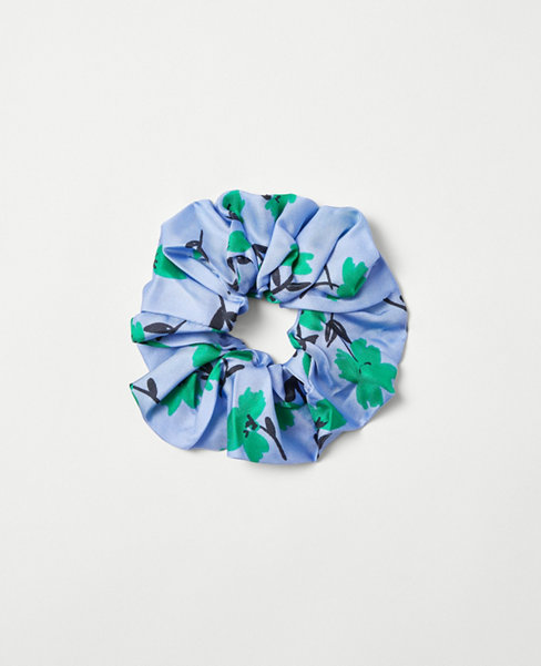 Floral Silk Scrunchie