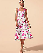Floral Sleeveless Flare Dress carousel Product Image 4