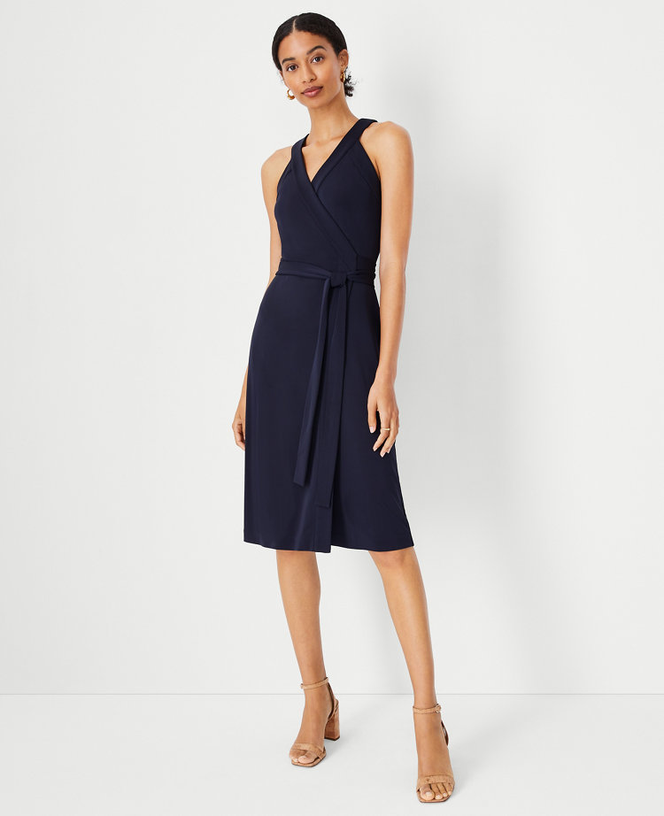 Ann taylor wrap store dress