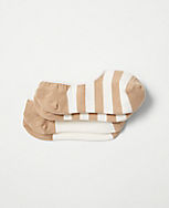Striped No Show Sock Set carousel Product Image 1