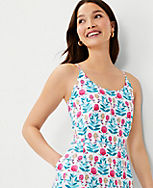 Floral Scoop Neck Sheath Dress carousel Product Image 3