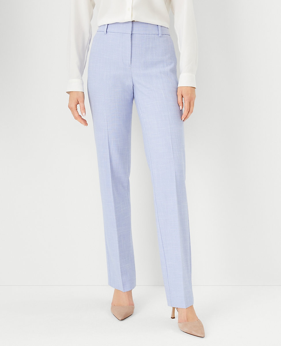 The Tall Sophia Straight Pant in Cross Weave