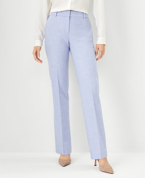 The Straight Pant in Cross Weave - Curvy Fit