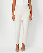 The Side Zip Ankle Pant in Fluid Crepe - Curvy Fit carousel Product Image 1