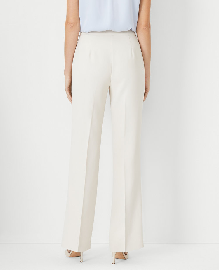 The Side Zip Trouser Pant in Fluid Crepe - Curvy Fit