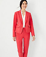 The Tall One Button Blazer in Stretch Cotton carousel Product Image 1