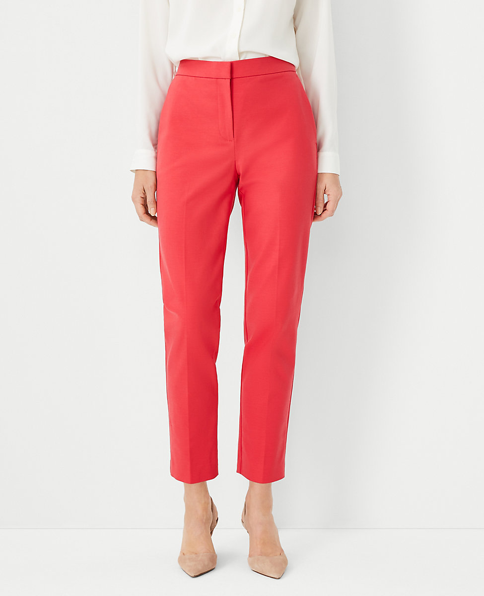 The Eva Ankle Pant in Stretch Cotton - Curvy Fit