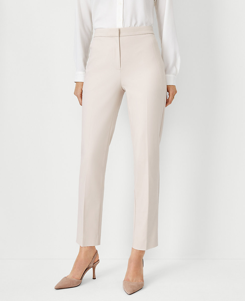 The Eva Ankle Pant in Stretch Cotton - Curvy Fit