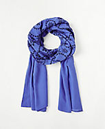 Embroidered Floral Scarf carousel Product Image 1