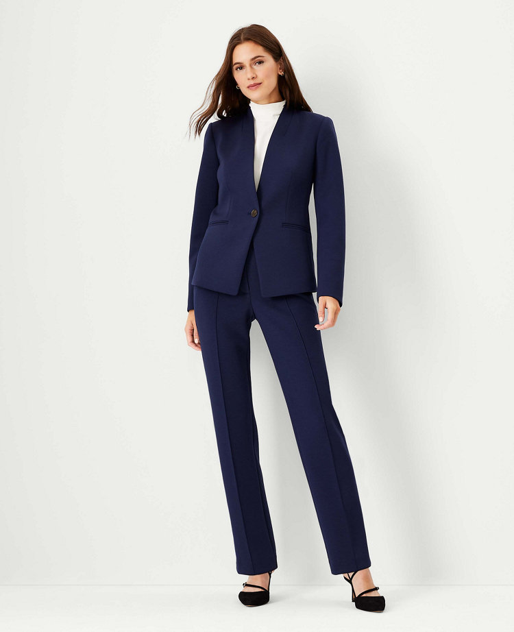 The Petite Cutaway Blazer in Double Knit