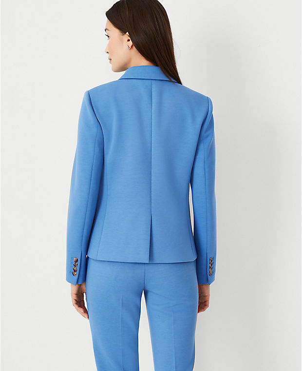 The Tall One Button Blazer in Double Knit
