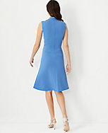 The Tall Sleeveless V-Neck Flare Dress in Double Knit carousel Product Image 2