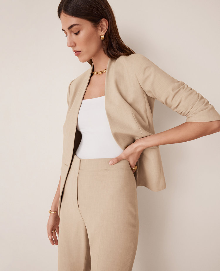 The Petite Cutaway Blazer in Bi-Stretch