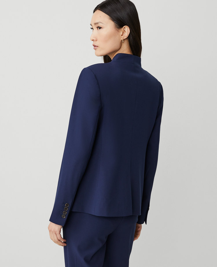 The Petite Cutaway Blazer in Bi-Stretch