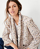 Multicolored Tweed Double Breasted Blazer carousel Product Image 3