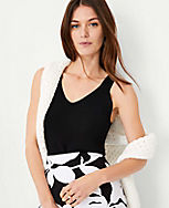 Silky Double V Sweater Tank carousel Product Image 3