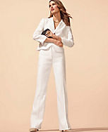 The Shorter Two Button Blazer in Linen Blend carousel Product Image 4