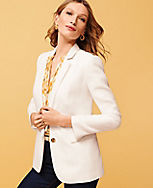 The Shorter Two Button Blazer in Linen Blend carousel Product Image 5