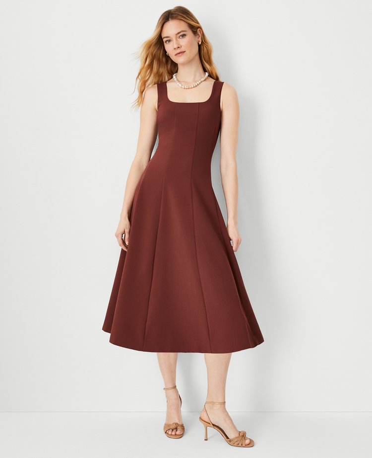 Ann taylor fit on sale and flare dress