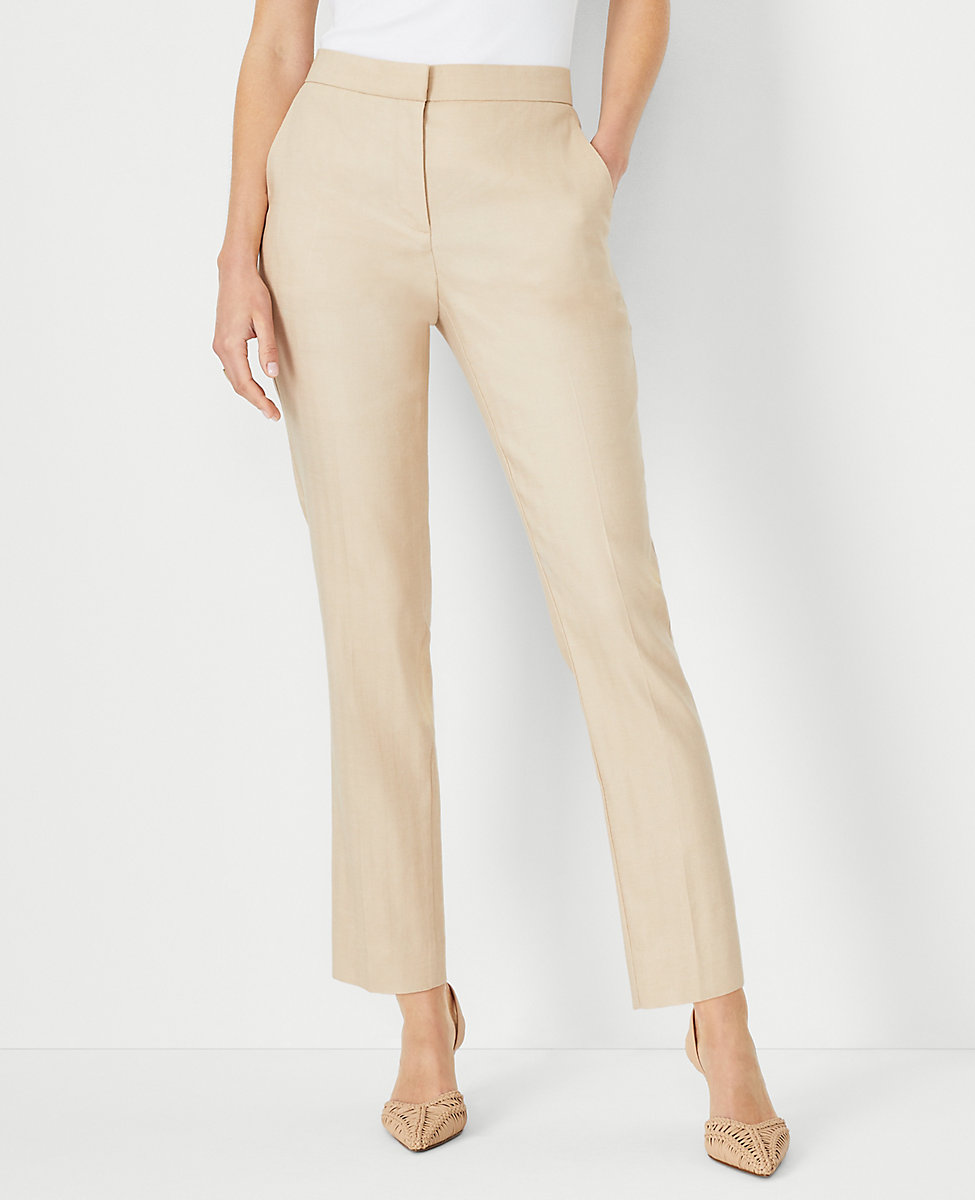 The Ankle Pant in Linen Blend