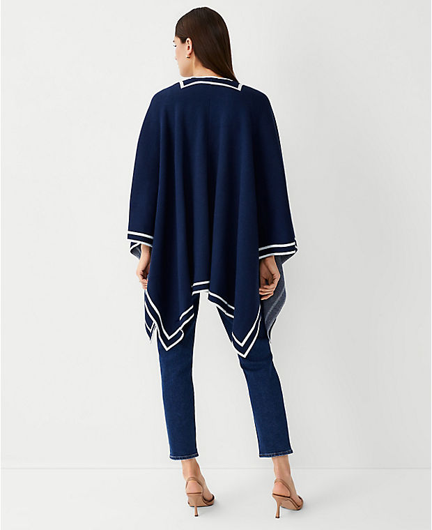 Tipped Open Poncho