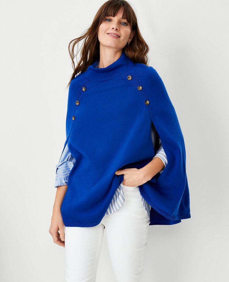 Ann taylor poncho outlet sweater