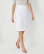 The Pencil Skirt in Linen Blend carousel Product Image 1