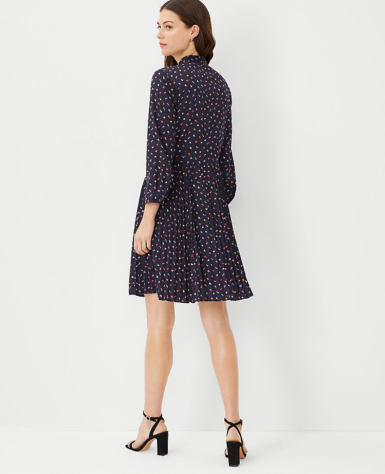 Floral Pleated Shirtdress