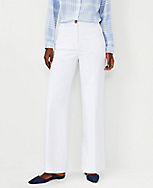 The Petite Wide Leg Pant in Cotton carousel Product Image 1
