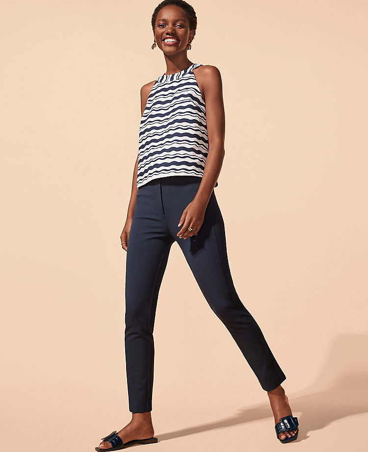 The Petite Audrey Crop Pant in Stretch Cotton