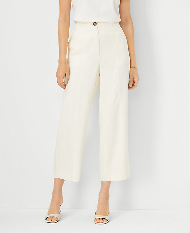 The Petite Seamed Straight Crop Pant
