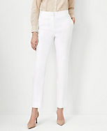 The Ankle Pant in Herringbone Linen Blend - Curvy Fit carousel Product Image 1