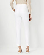 The Ankle Pant in Herringbone Linen Blend - Curvy Fit carousel Product Image 2