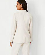 The Petite Long Collarless Blazer in Fluid Crepe carousel Product Image 2