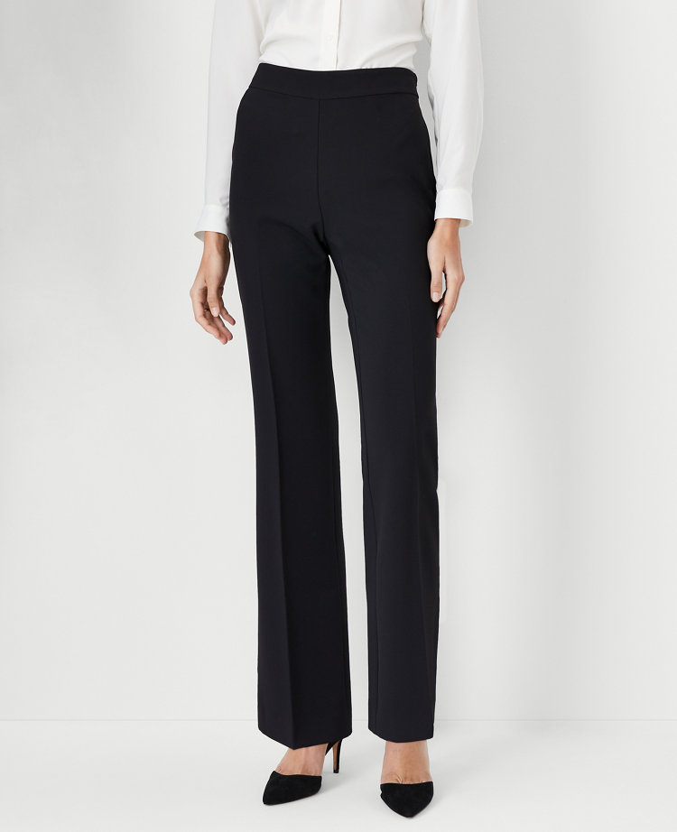 The Petite Side Zip Trouser Pant in Fluid Crepe