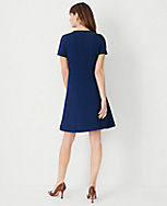 The Petite Flare Dress in Fluid Crepe carousel Product Image 2