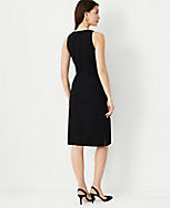 The Petite Cutaway Shoulder Tie Waist Dress in Knit carousel Product Image 2