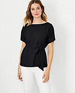 Belted Dolman Sleeve Top carousel Product Image 1