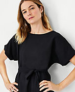 Belted Dolman Sleeve Top carousel Product Image 3