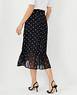 Petite Floral Embroidered Flounce Wrap Midi Skirt carousel Product Image 2