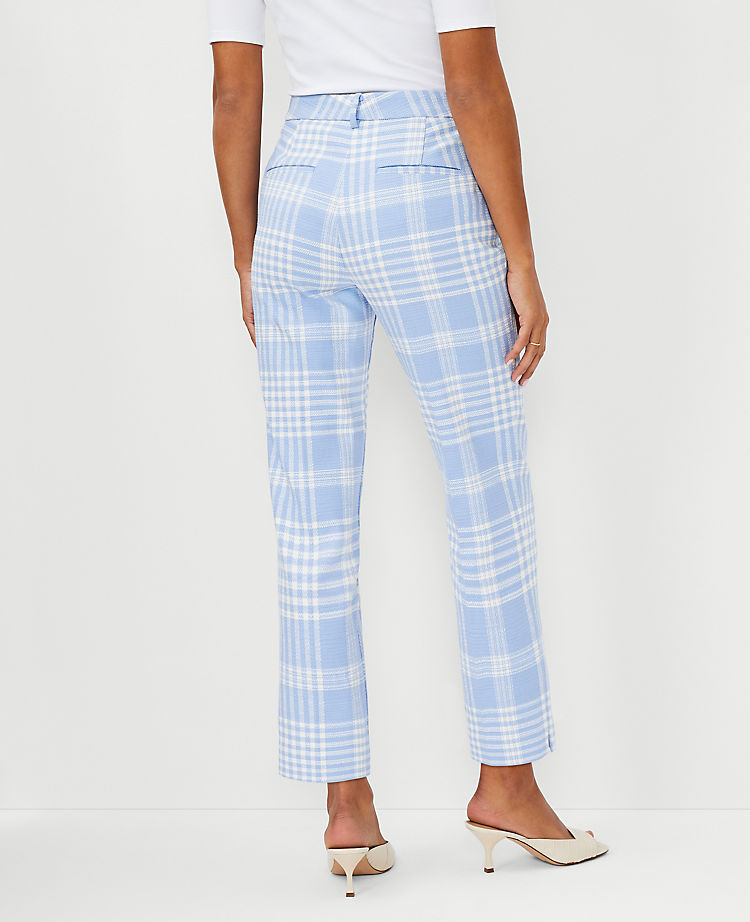 The Tall Cotton Crop Pant in Plaid