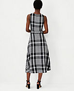 Petite Plaid Belted Flare Dress carousel Product Image 2
