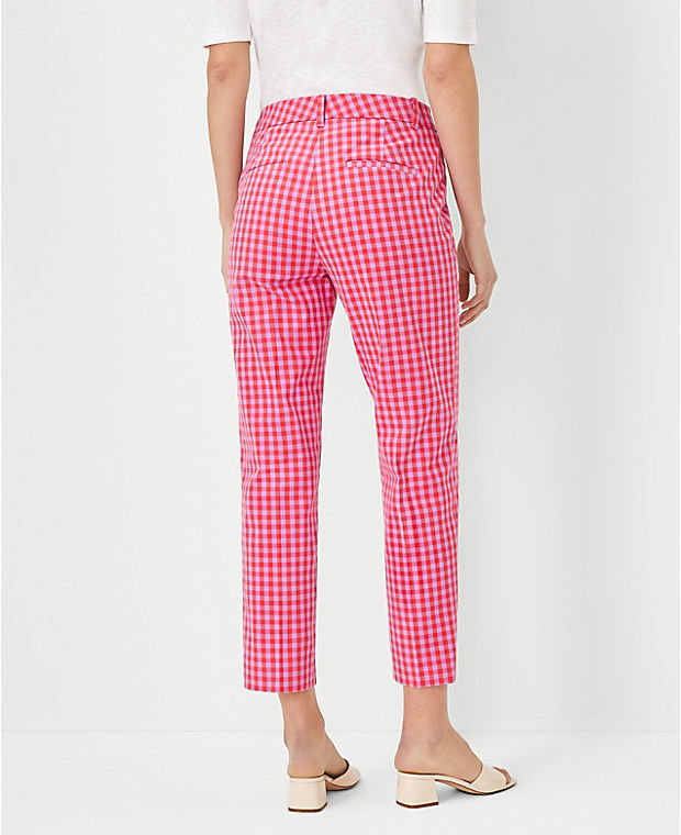 The Tall Cotton Crop Pant in Plaid